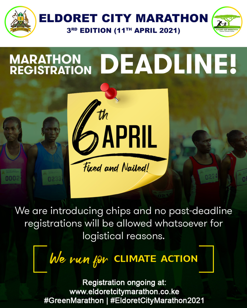 Registration Deadline for Eldoret City Marathon set for April 6, 2021